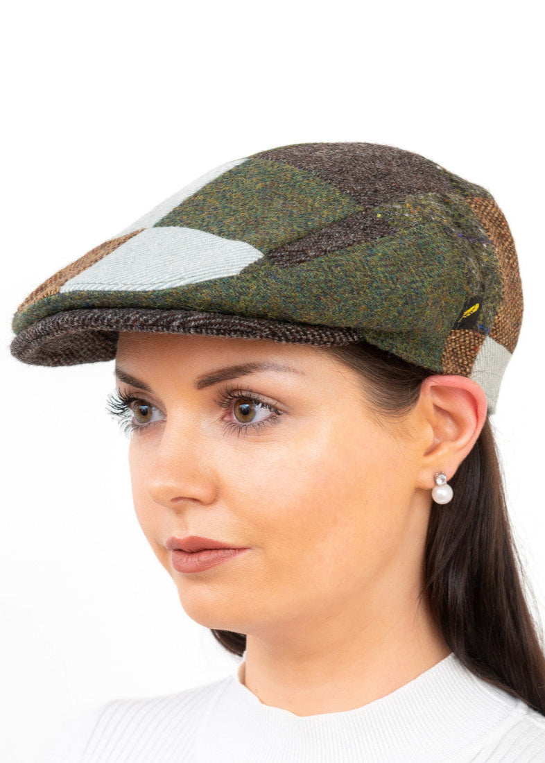 Donegal Tweed Cap | Green Patch