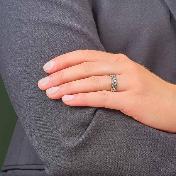 Sterling Silver Trinity Knot Ring