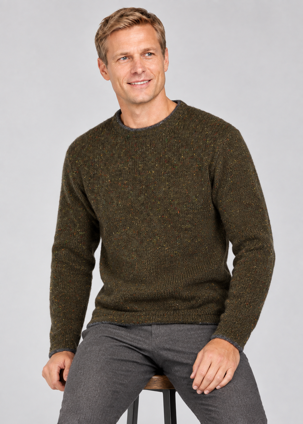 IrelandsEye Men's Roundstone Sweater | Loden