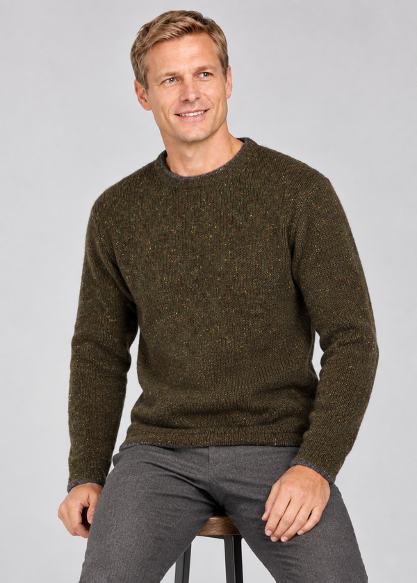 IrelandsEye Men's Roundstone Sweater | Loden