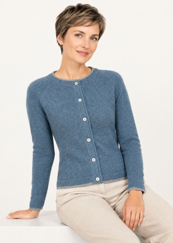 IrelandsEye Women's Killiney Cardigan | Harbour Blue
