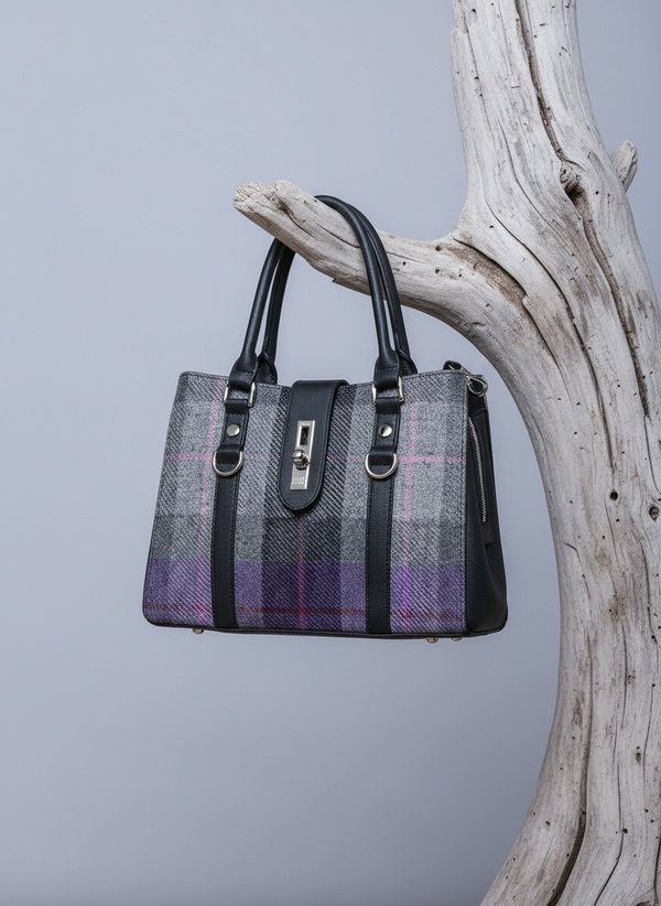Mucros Jessica Bag | Charcoal Lavender