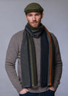 Mucros Donegal Scarf | Orange Stripe