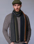 Mucros Donegal Scarf | Orange Stripe