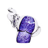 Wild Heather Purple Irish Glass Elephant