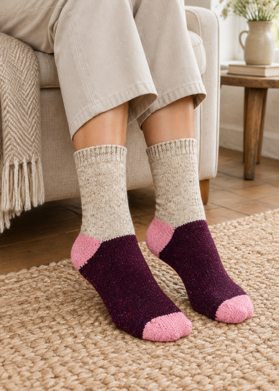 Woman wearing socks