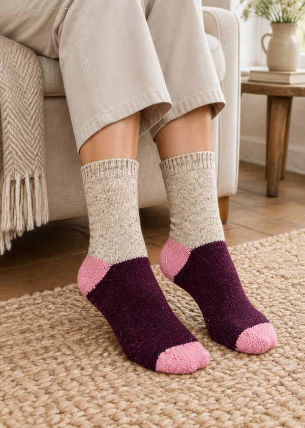 Woman wearing socks