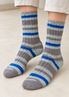 Worn close-up of the socks