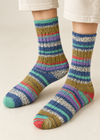 Worn close-up of the socks