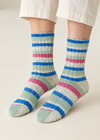 Worn close-up of the socks