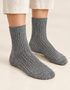 Luxury Irish Wool Blend Socks | Grey