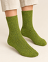 Luxury Irish Wool Blend Socks | Light Green