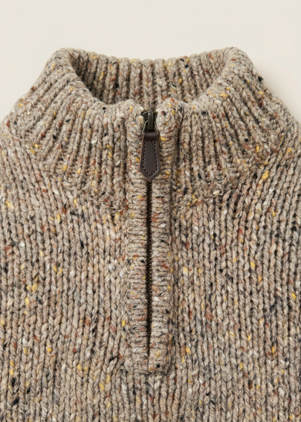 Zipper and collar close-up