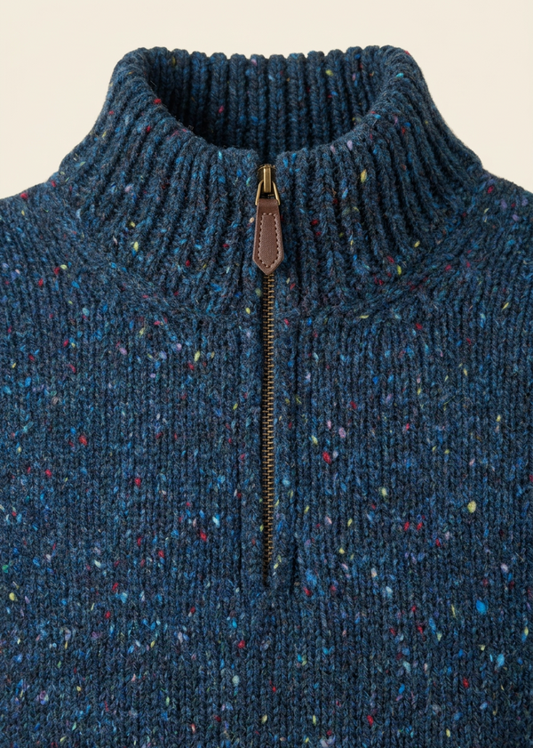 Zipper and collar close-up