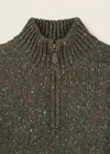 Zipper and collar close-up