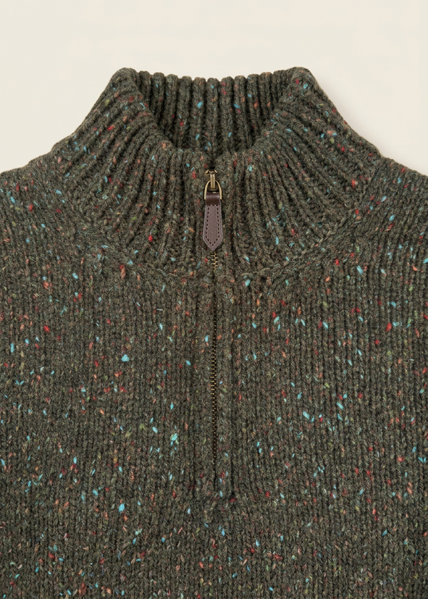 Zipper and collar close-up