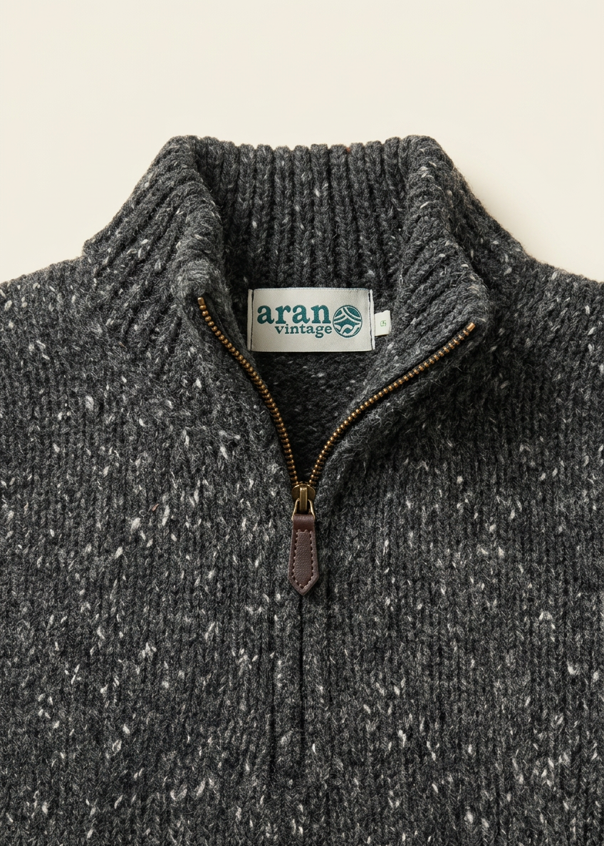 Zipper and collar close-up