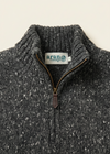 Zipper and collar close-up