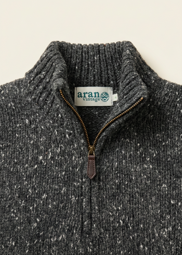 Zipper and collar close-up