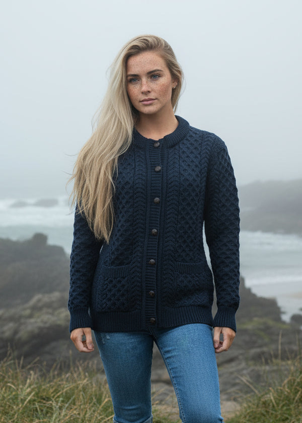 Aran Lumber Cardigan | Ocean