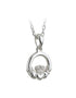 Kids Silver Claddagh Necklace