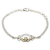 Claddagh Bracelet 14K Gold Heart 