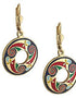Gold Plated Celtic Round Earrings