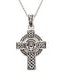 Sterling Silver Unisex Claddagh Celtic Cross