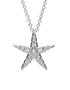 Starfish Pendant With Clear Swarovski® Crystals