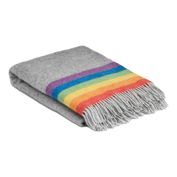 McNutt Rainbow Stripe Blanket