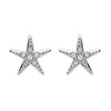 Stud Star Fish Earrings With Swarovski® Crystals