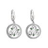 Solvar Sterling Silver Crystal Spiral Drop Earrings s34115