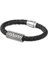 Silver Celtic Knot Leather Bracelet