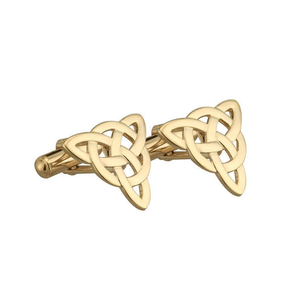 Solvar Gold Plated Celtic Knot Cufflinks s4629