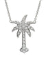 Palm Tree Necklace With Swarovski® Crystals