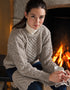 Inis Mor Aran Sweater | Unisex Oatmeal 100% Wool