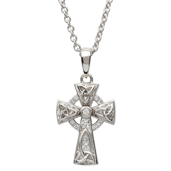 Celtic Swarovski Trinity Cross