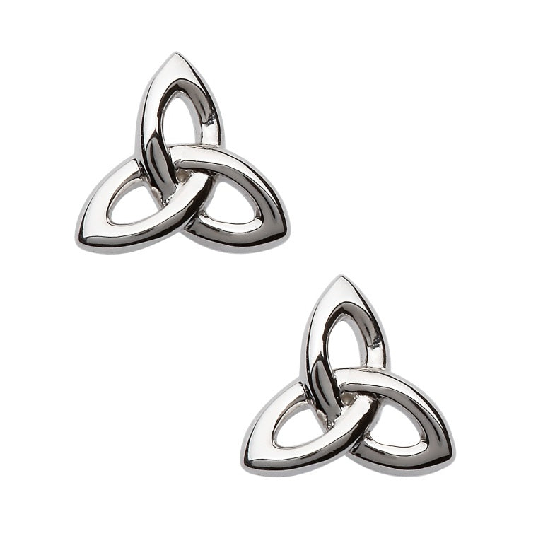 Sterling Silver Celtic Trinity Knot Stud Earrings