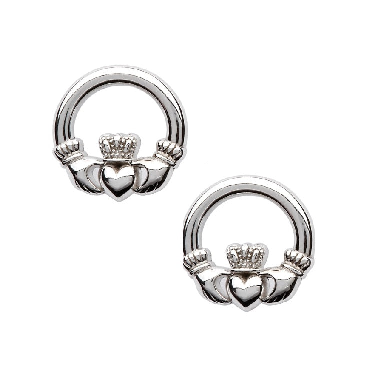 Sterling Silver Claddagh Earrings