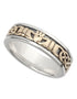 Ladies Silver & Gold Claddagh Ring