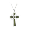 Silver Small Marble Cross Pendant