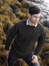 Donegal Curl Neck Green Sweater