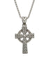 Sterling Silver Celtic Cross With Detailed Intricate Design