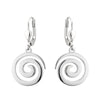Solvar Rhodium Plated Swirl Drop Earrings S33909/R