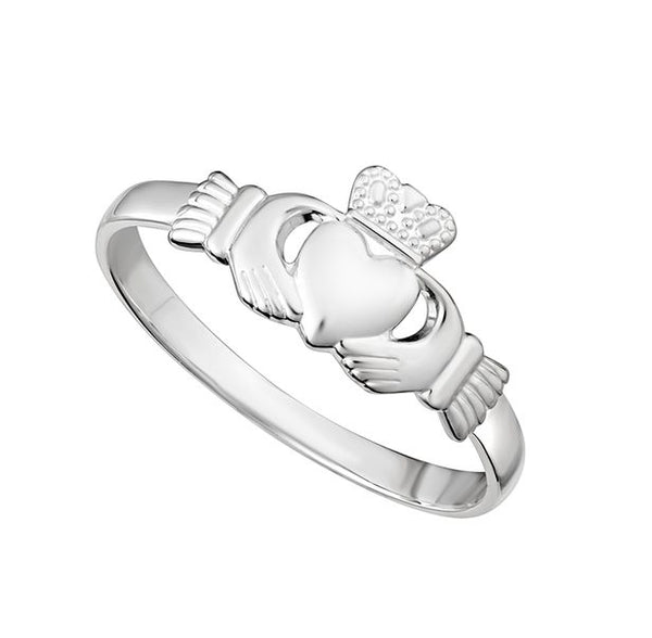 Solvar Ladies Sterling Silver Claddagh Ring s2279