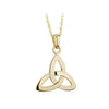 Solvar 14k Gold Celtic Trinity Knot Necklace s4215