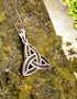 Silver Connemara Marble Trinity Necklace