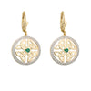 Solvar 14K Gold Emerald Trinity Drop Earrings