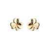 10K Gold Shamrock Earrings