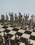 Mullingar Pewter Mythical Chess Set with Board